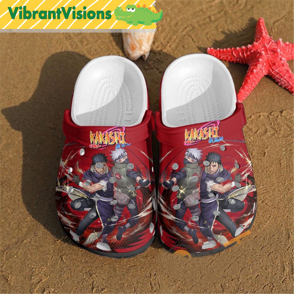 Uchiha Kakashi And Uchiha Obito Naruto Crocs - Discover Comfort And Style Clog Shoes With Funny Crocs.jpg