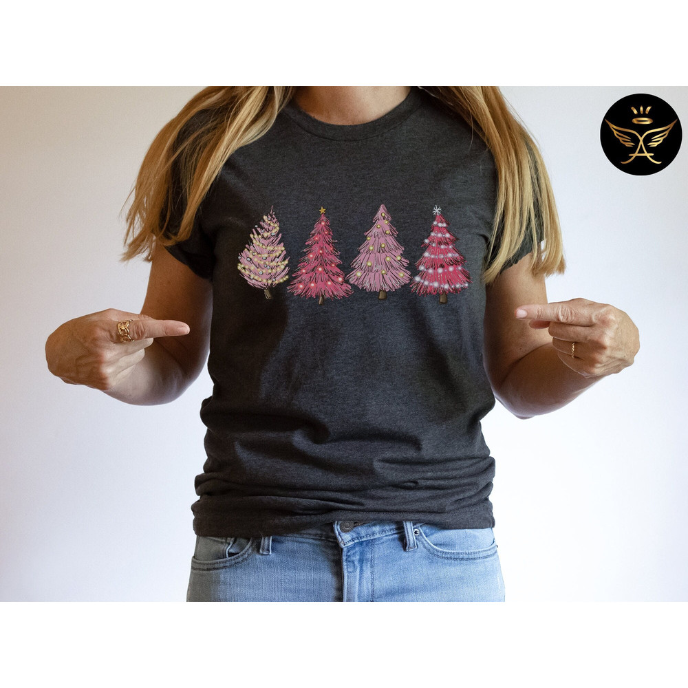 Merry Christmas Shirt, Women Christmas Shirt, Cute Christmas Shirt, Women Holiday Shirt, Leopard Print Christmas Tree Shirt.jpg