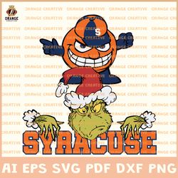 NCAA Syracuse Orange Svg Designs, NCAA Syracuse Orange Logo Svg, Grinch File, Svg Files for Cricut Silhouette