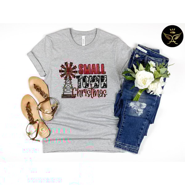 Small Town Christmas Shirt, Christmas T-Shirt, Christmas TShirt, Winter Tshirt, Winter Time Shirt, Christmas Gift,Winter Shirt.jpg