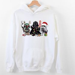 star wars christmas 2022 hoodie, disney christmas hoodie, christmas gifts, star wars xmas hoodie, family christmas hoodi