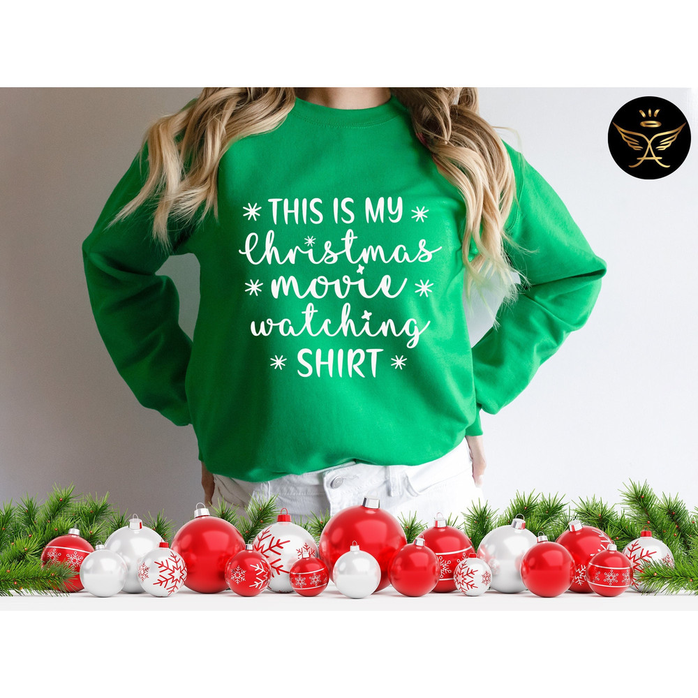 This Is My Hallmark Christmas Movie Watching Shirt, Hallmark Christmas Crewneck Sweatshirt, Xmas Tree Farm Red Truck, Xmas Party Gift.jpg