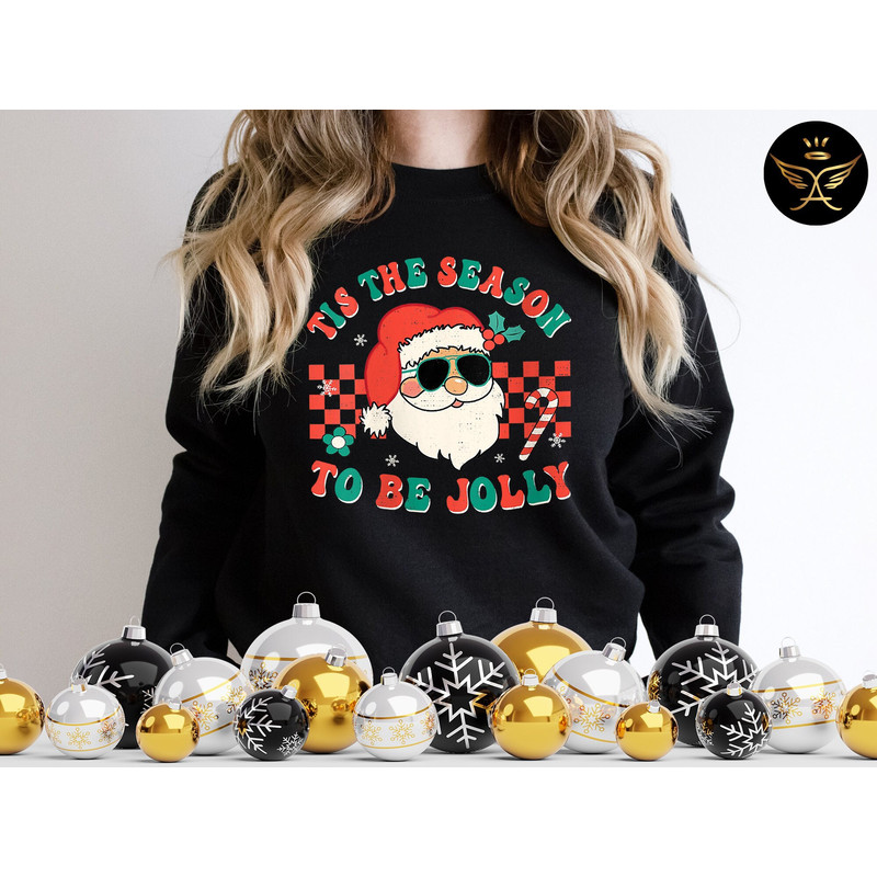 Tis The Season To Be Jolly, Christmas Cookies Sweatshirt, Winter Sweatshirt, Christmas Gift Sweatshirt, Holiday Sweater.jpg