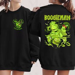two-sided halloween let's oogie boogie shirt personalized mickey ears the nightmare before christmas oogie boogie bash