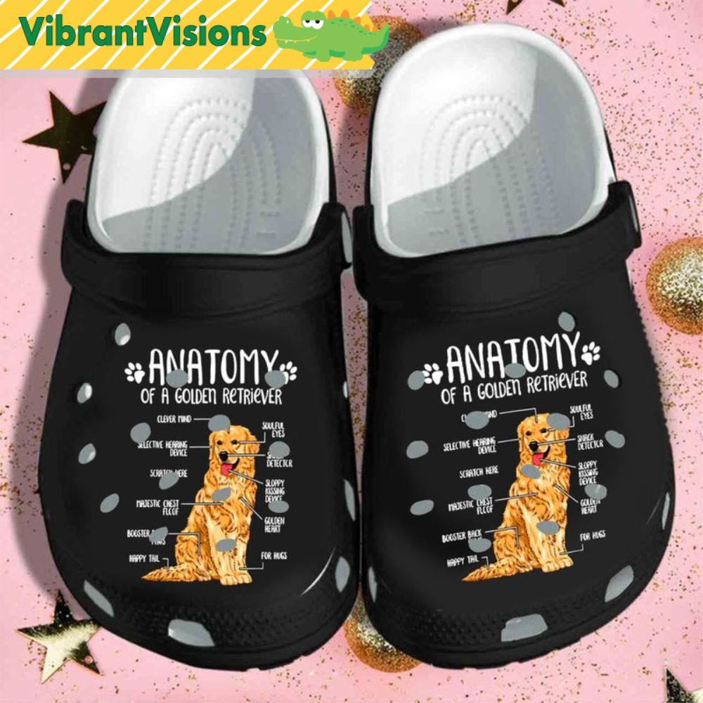 Anatomy Of A Golden Retriever Dog Lover Funny Crocs - Discover Comfort And Style Clog Shoes With Funny Crocs.jpg
