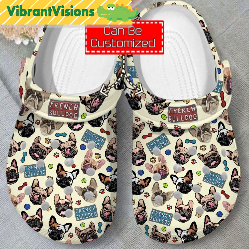 Animal Print French Bulldog Pattern Crocs - Discover Comfort And Style Clog Shoes With Funny Crocs.jpg