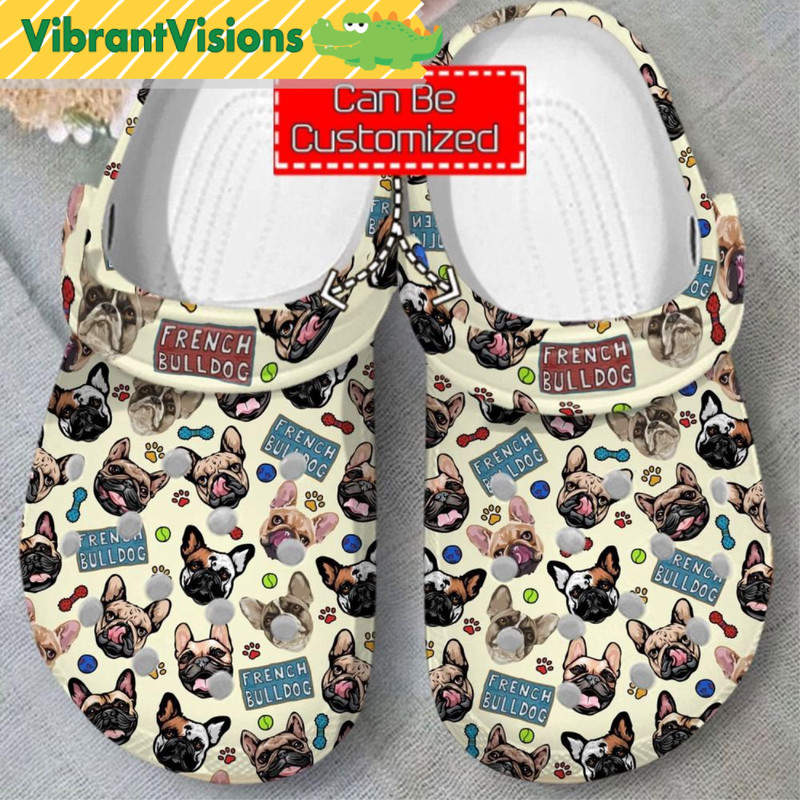 Animal Print French Bulldog Pattern Crocs - Discover Comfort And Style Clog Shoes With Funny Crocs.jpg