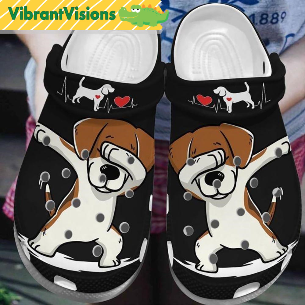 Beagle Dabbing Dog Crocs - Discover Comfort And Style Clog Shoes With Funny Crocs.jpg