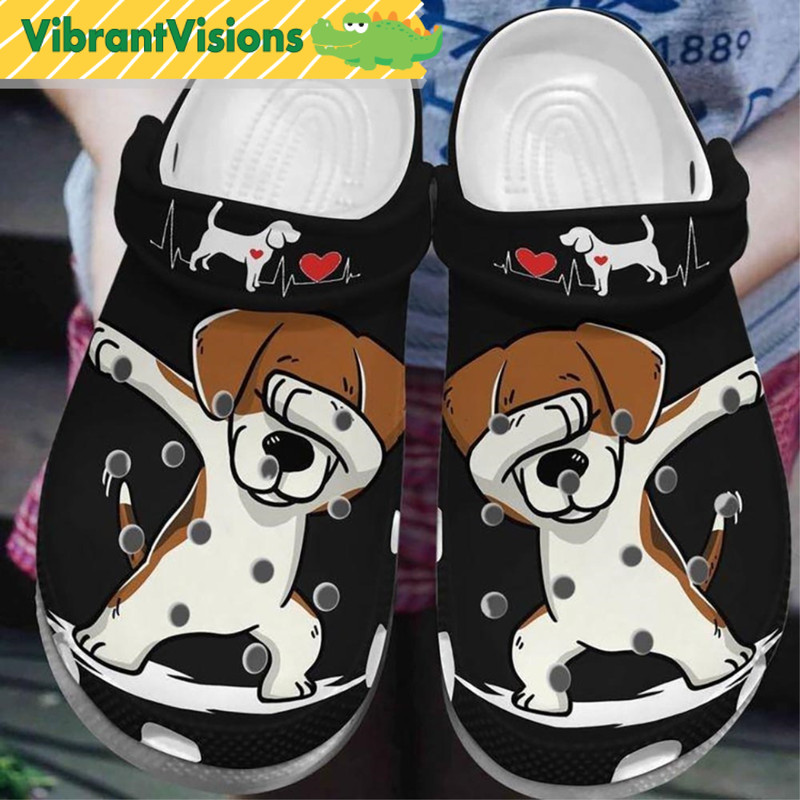 Beagle Dabbing Dog Crocs - Discover Comfort And Style Clog Shoes With Funny Crocs.jpg