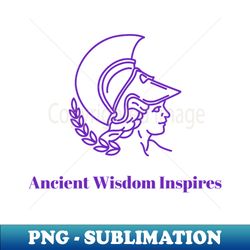 Ancient wisdom inspires Greek Myths - Retro PNG Sublimation Digital Download - Transform Your Sublimation Creations