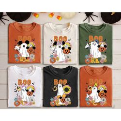 vintage disney mickey and friends halloween team shirt, disney halloween shirt retro, wdw magic kingdom shirt, disney ha