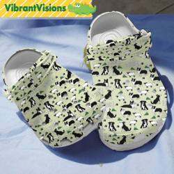 border collies pattern crocs