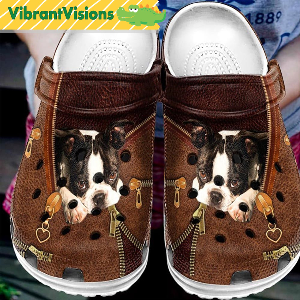 Boston Terrier Puppy Crocs - Discover Comfort And Style Clog Shoes With Funny Crocs.jpg