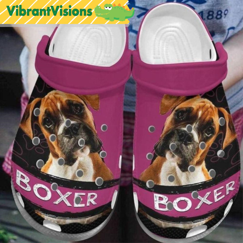 Boxer Cute Dog Crocs - Discover Comfort And Style Clog Shoes With Funny Crocs.jpg