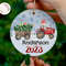 Personalized Tractor Christmas Ornament, Girls Boys Xmas Ornament, Kids Christmas Gift, Bbay 1st Christmas Ornament, Christmas Keepsake.jpg