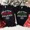 Our First Christmas Engaged 2023 Shirt, Christmas Couple Matching T-Shirt, Engaged Couple 2023 Tee, Christmas Engagement Announcement.jpg