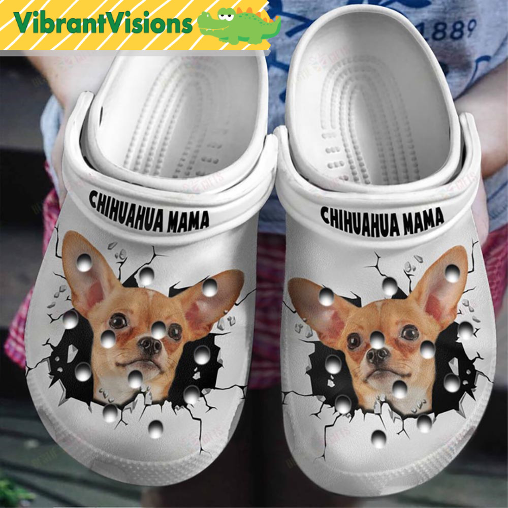 Chihuahua Mama Dog Crocs - Discover Comfort And Style Clog Shoes With Funny Crocs.jpg