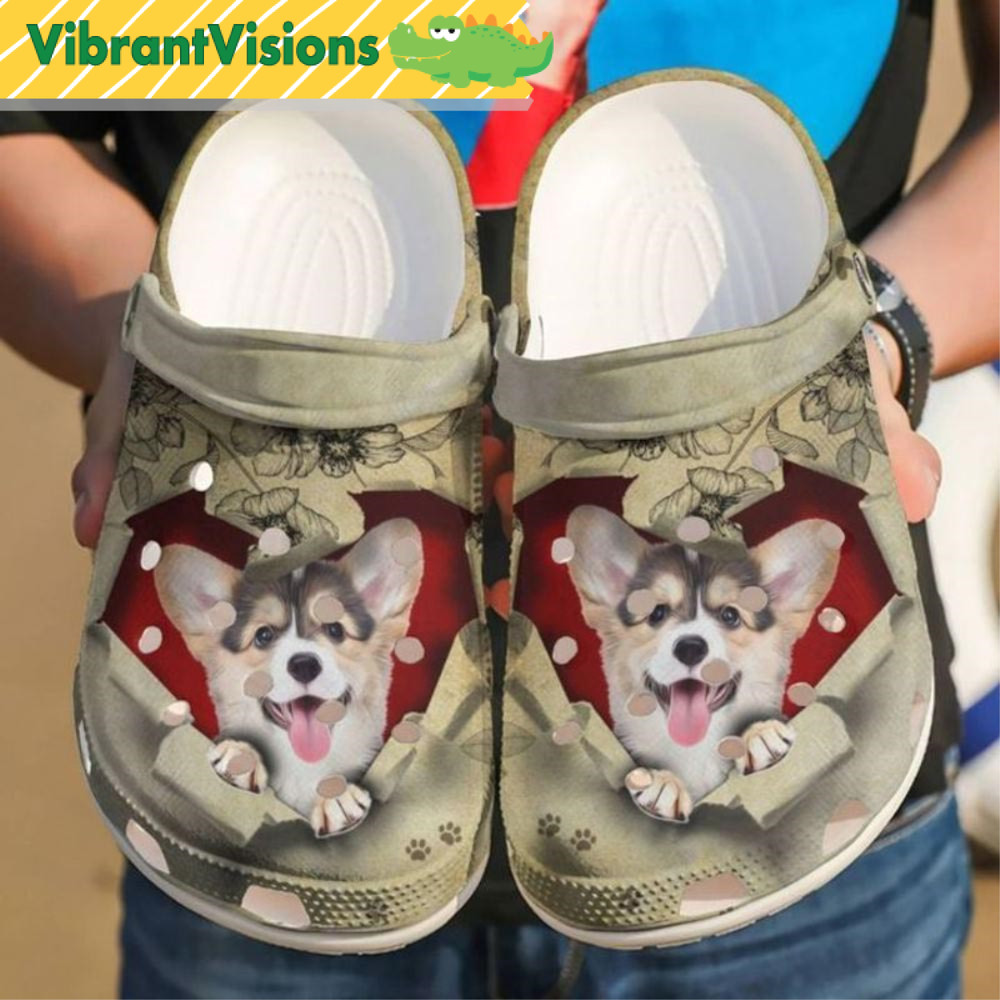 Corgi They Steal My Heart Dog Crocs - Discover Comfort And Style Clog Shoes With Funny Crocs.jpg