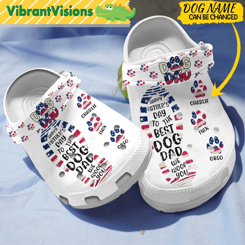 Custom Name Dad Dog Crocs - Discover Comfort And Style Clog Shoes With Funny Crocs.jpg
