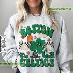 vintage boston basketball champions 2023 shirt, celtics vintage 90s, mascot team spirit , boston groovy basketball unise