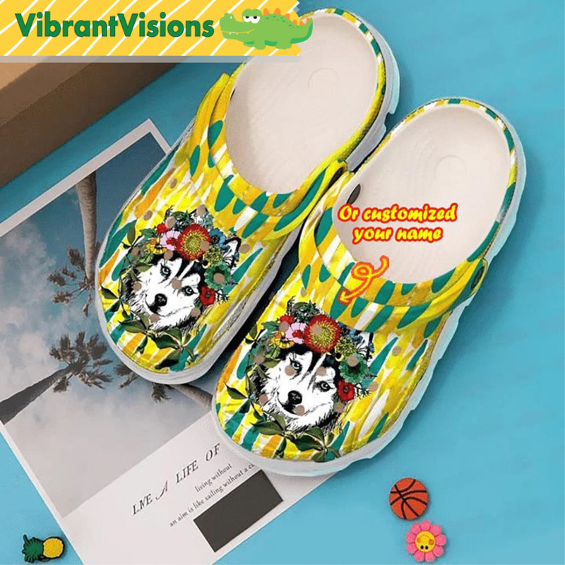Customized Husky Mom Crocs - Discover Comfort And Style Clog Shoes With Funny Crocs.jpg