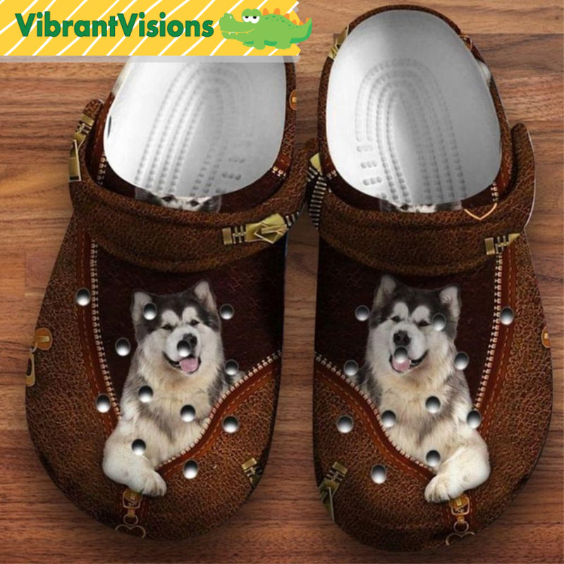 Cute Alaskan Malamute Dog Crocs - Discover Comfort And Style Clog Shoes With Funny Crocs.jpg