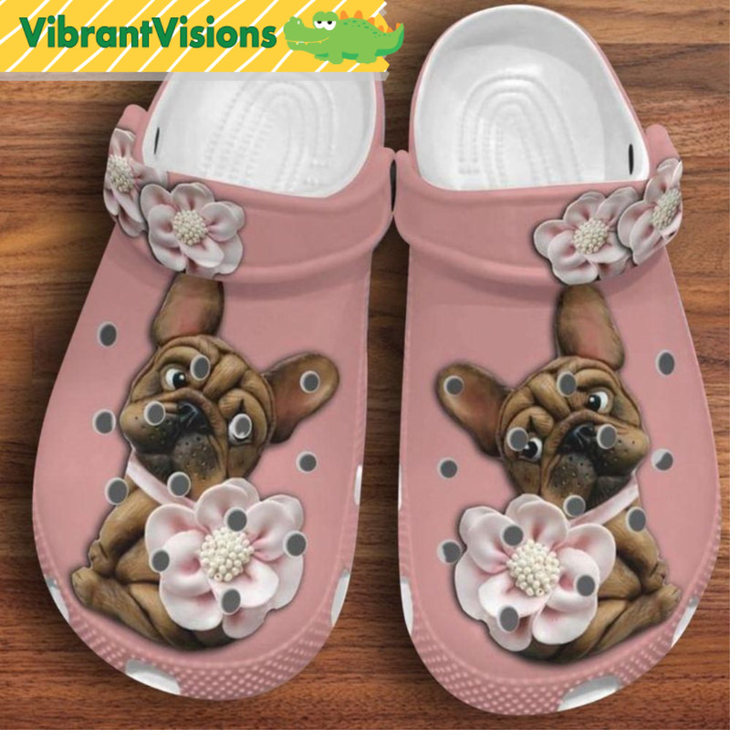 Cute French Bulldog Dog Crocs - Discover Comfort And Style Clog Shoes With Funny Crocs.jpg