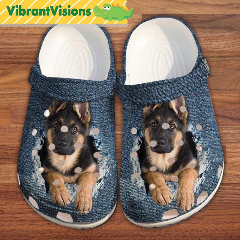 Cute German Shepherd Dog Crocs - Discover Comfort And Style Clog Shoes With Funny Crocs.jpg