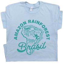 brazil t shirt amazon rainforest t shirt amazon river shirt vintage travel shirts kayaking t shirt canoe national park d