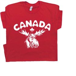 canada t shirt vintage canada flag t shirt canadian moose tee vancouver montreal toronto canada flag maple leaf tshirt c
