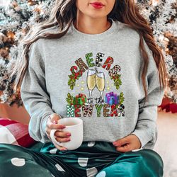 cheers to the new year shirt,2023 happy new year sweatshirt,happy new year shirt, new years shirt, 2023 christmas, happy