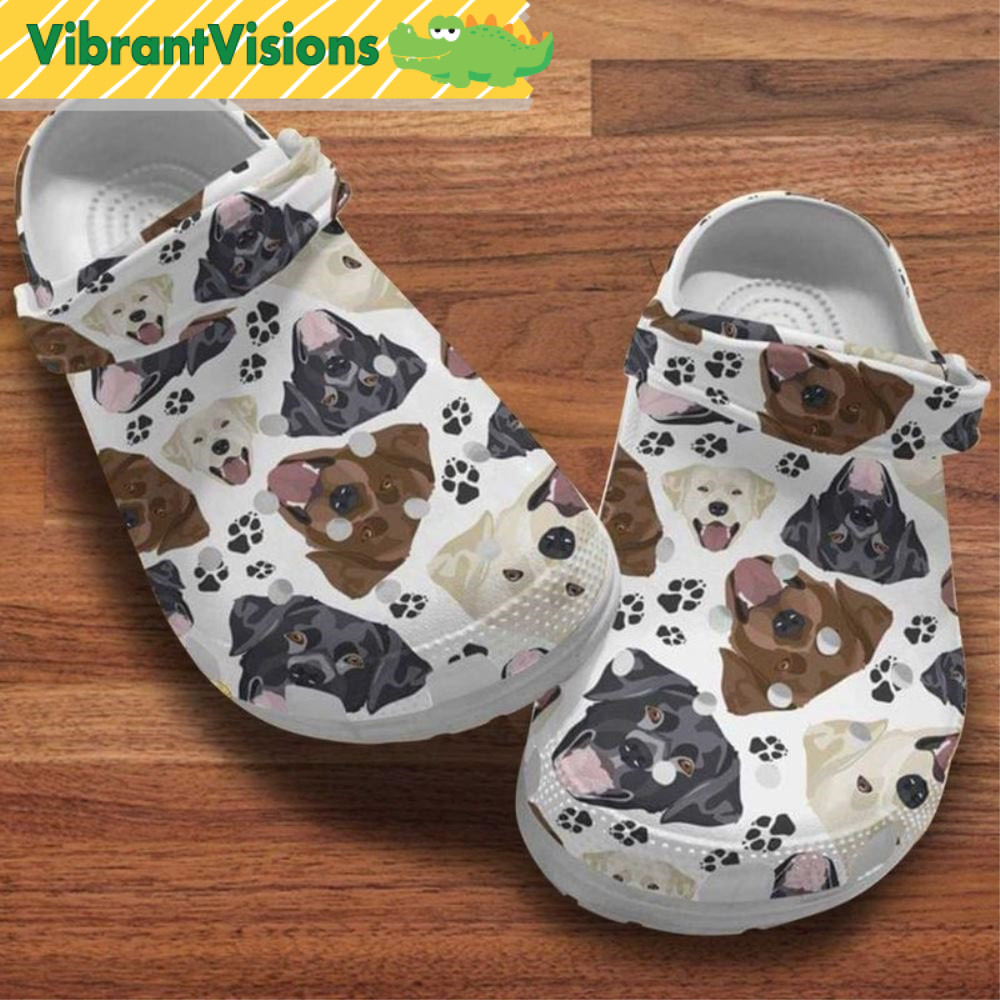 Dog Faces Labrador Crocs Slippers - Discover Comfort And Style Clog Shoes With Funny Crocs.jpg