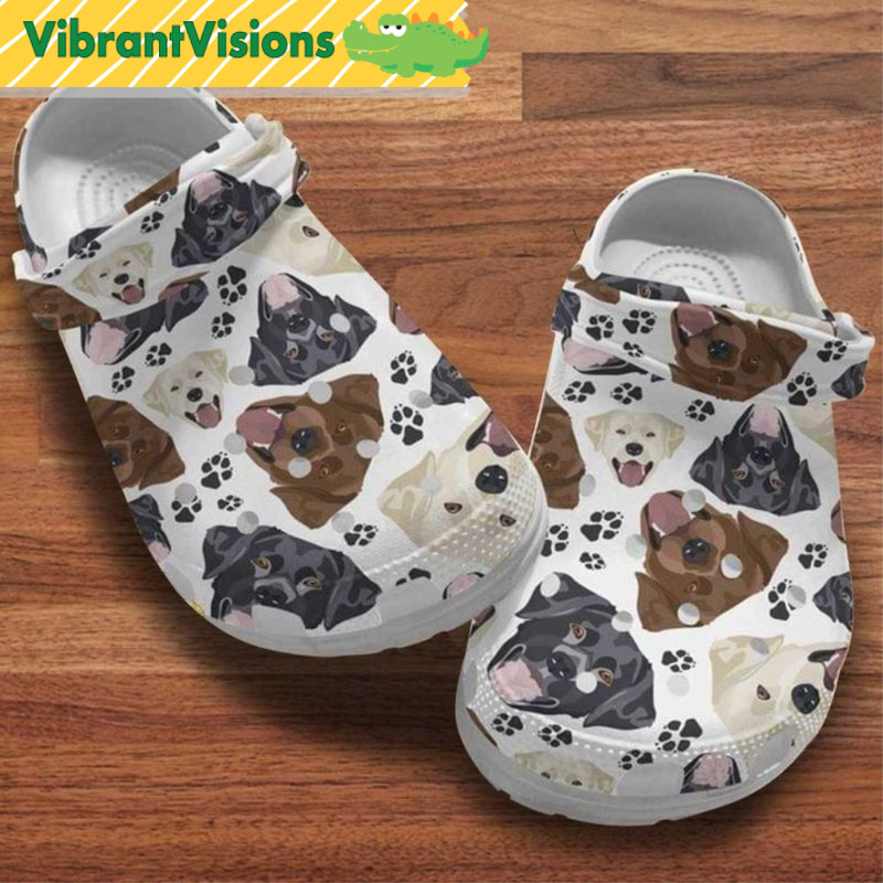 Dog Faces Labrador Crocs Slippers - Discover Comfort And Style Clog Shoes With Funny Crocs.jpg