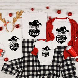 christmas t-shirt beard t-shirt funny christmas most wonderful time of the year christmas gift christmas mens t-sh