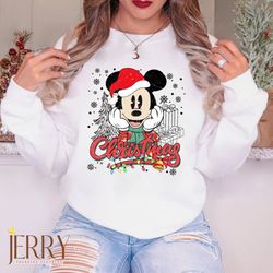 vintage mickey minnie christmas shirt, disney christmas friends shirt, disneyland shirt, mickey ears christmas shirt, ma