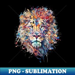 LION - PNG Transparent Digital Download File for Sublimation - Boost Your Success with this Inspirational PNG Download