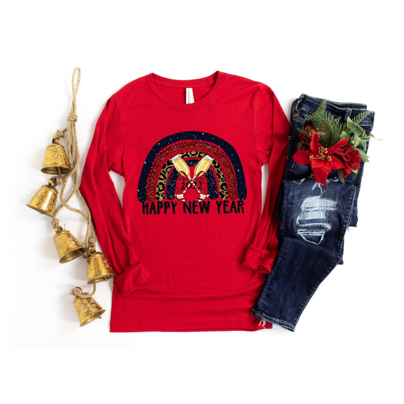 Happy New Year Shirt,New Year 2022 Shirts,New Year Gift,Christmas Shirt,New Year 2022 Rainbow Shirt,Christmas 2021 Shirt,Shirt for Woman.jpg