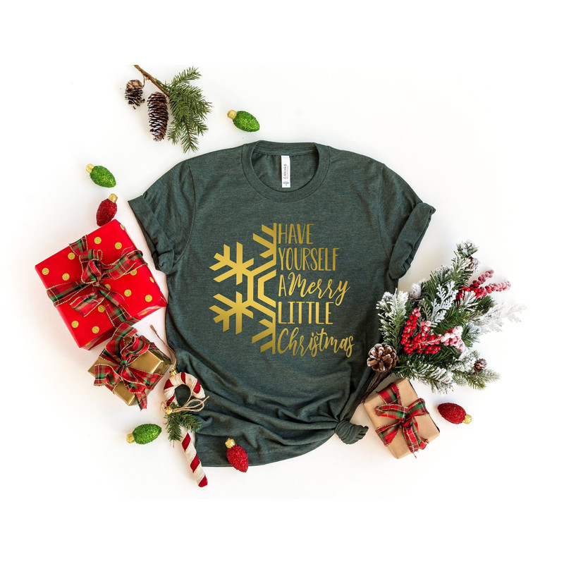 Have Yourself A Merry Little Christmas Shirt, Cute Christmas Tee, Christmas Gift, Christmas Shirts, Holiday Shirt, Family Christmas Shirts.jpg