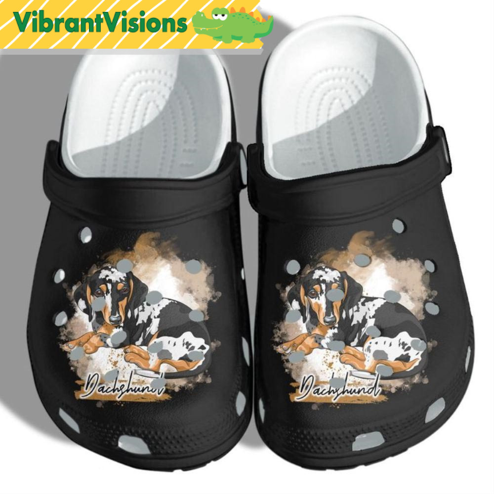 Funny Black Dachshund Dog Crocs - Discover Comfort And Style Clog Shoes With Funny Crocs.jpg