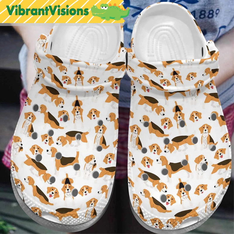 Funny Beagle Pattern Crocs Shoes - Discover Comfort And Style Clog Shoes With Funny Crocs.jpg