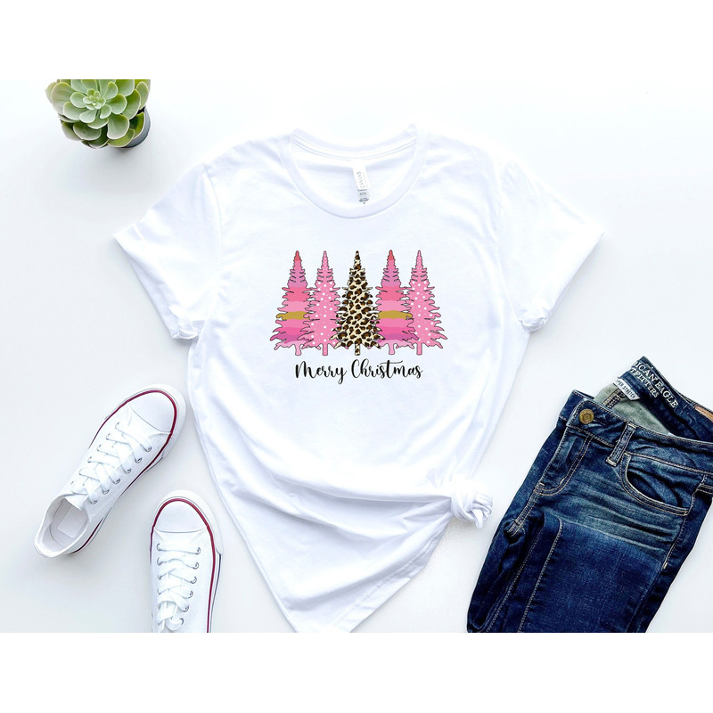 Christmas Trees Shirt, Christmas Shirt for Women, Marry Christmas Tree Shirt, Holiday Trees Shirt, Christmas Shirt, Christmas Leopard Shirt.jpg