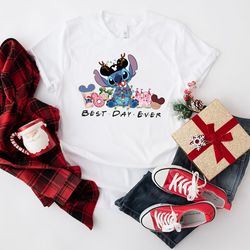 custom stitch christmas shirt, stitch christmas party shirt, stitch santa shirt, disney christmas shirt, stitch shirt, s