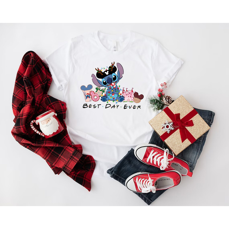 Custom Stitch Christmas Shirt, Stitch Christmas Party Shirt, Stitch Santa Shirt, Disney Christmas Shirt, Stitch Shirt, Santa Stitch Tee.jpg