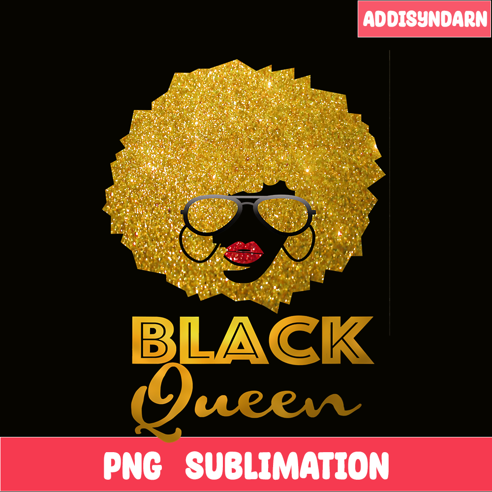 QUE301023117-Black Queen PNG, Black Lives Matter PNG, Black And Gold PNG.png