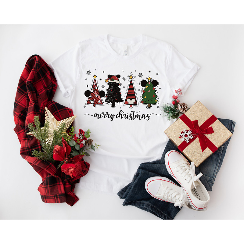 Disney Christmas Tree Sweatshirts, Mickey Christmas Shirts, Merry Christmas Tee, Disney Family Matching Christmas Shirt, Disney Xmas Shirt 1.jpg