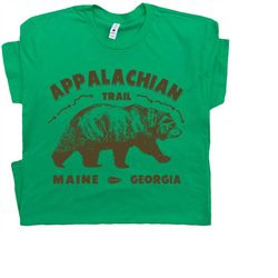 appalachian trail t shirt vintage hiking tee great smoky mountains smokey cool camping the grizzly bear yellowstone nati