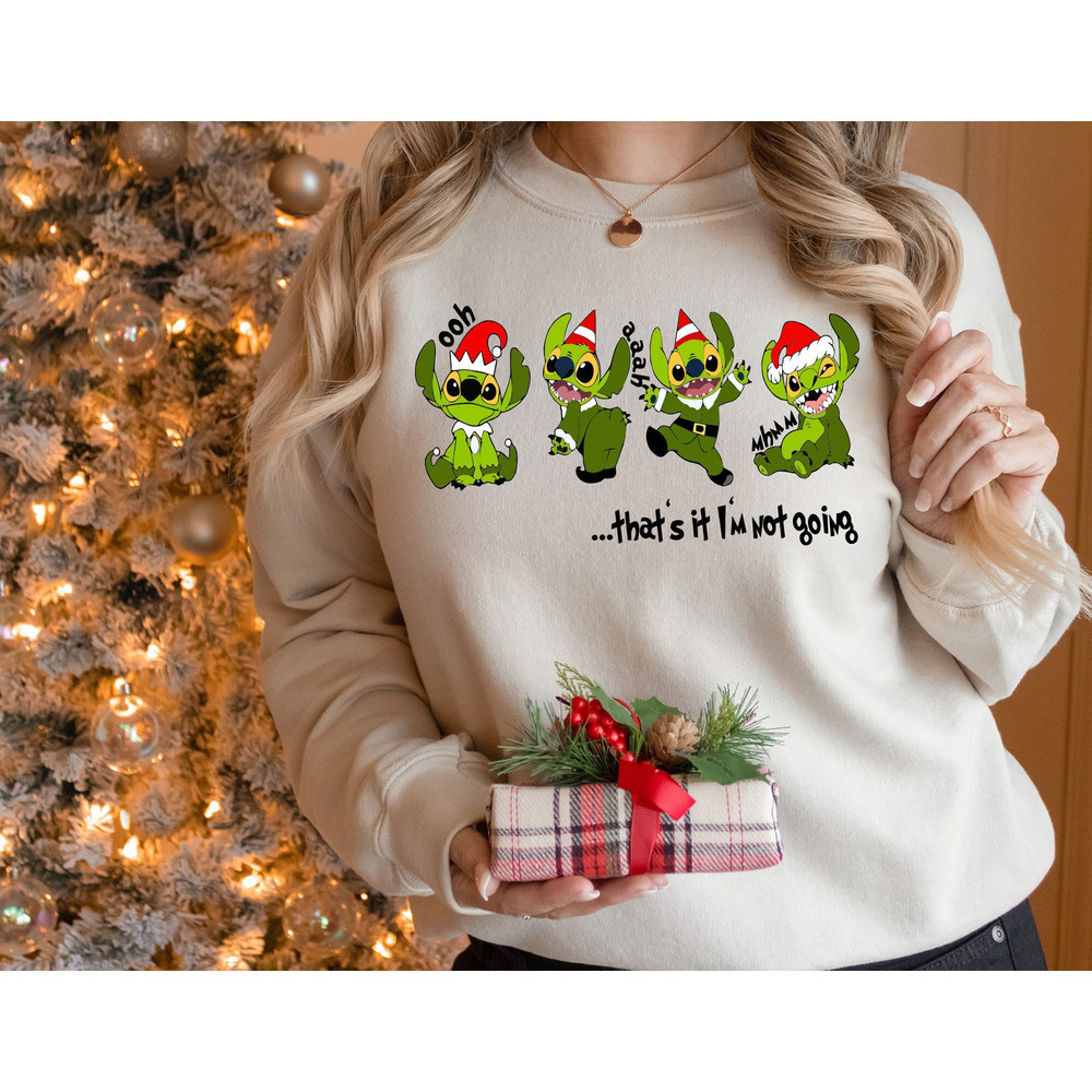 Disney Green Stitch Christmas Shirt, Santa Stitch Tee, That's It I'm Not Going Sweatshirt, Funny Stitch Christmas Shirt, Stitch Xmas Pajamas.jpg