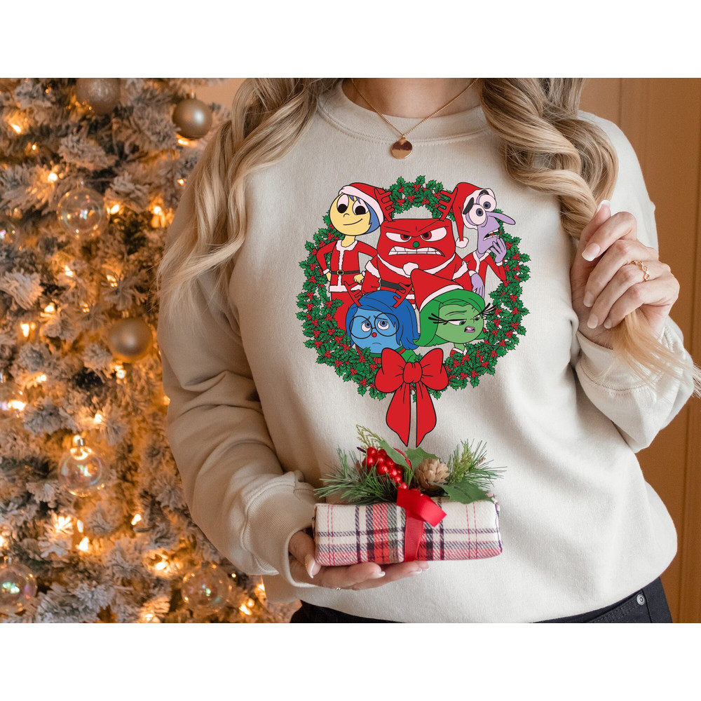 Disney Inside Out Christmas Shirt, Disneyland All The Feels Xmas Tee, Disney Emotions Holiday Shirt, Disney Joy Anger Sadness Fear Disgust.jpg