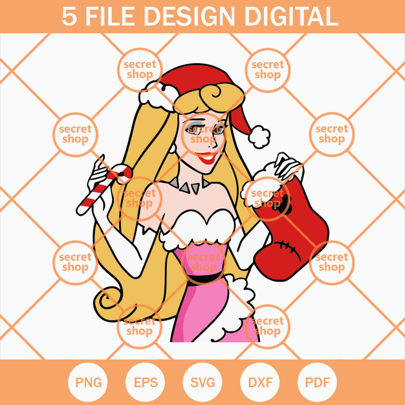 Aurora Christmas SVG, Aurora Princess SVG, Disney Princess Christmas SVG - SVG Secret Shop.jpg