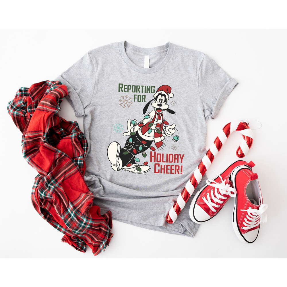 Disney Santa Goofy Shirt, Christmas Holiday Cheer Christmas Light Sweatshirt, Disney Goofy Matching Shirt, Disneyland Family Holiday Shirt.jpg